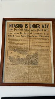 D-Day invasion Newspaper